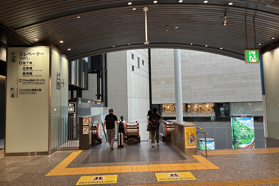 南海なんば駅 3F北改札口からのアクセス